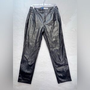 Old Navy- OG‎ straight high rise pleather pants - size 10